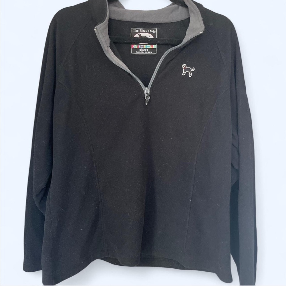 The Black Dog Black Pullover with Colorful Accents